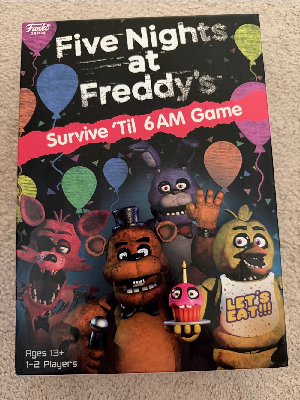 Funko Five Nights at Freddy's Game Box - Black with Multicolor Balloons